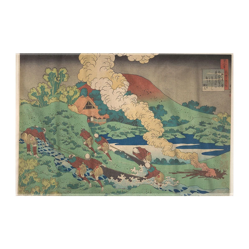 کاغذ کادو ترمه طراحان ایده مدل بر اساس شعری از کاکینوموتو از هوکوسای کد art0258 