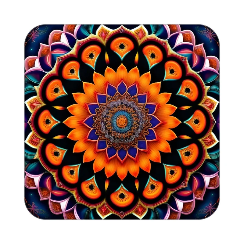 زیر لیوانی کاکتی طرح گل مدل mp16939