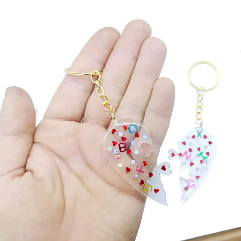 جاکلیدی رزینی مدل قلب مجموعه 2 عددی