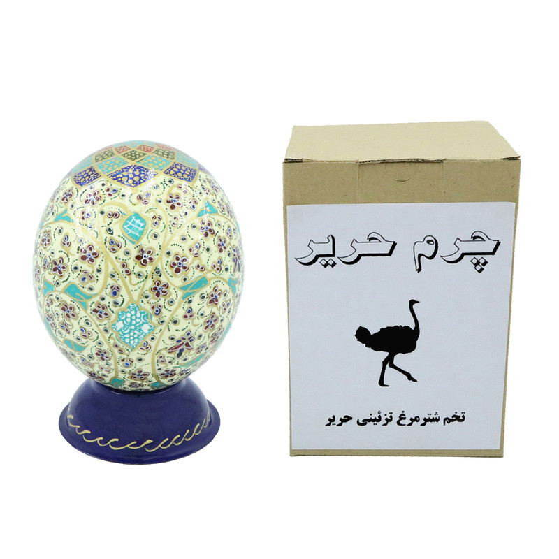 تخم مرغ تزیینی چرم حریر مدل 007