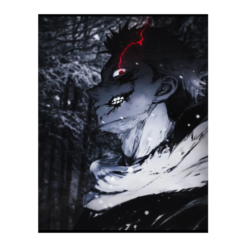 استیکر لپ تاپ و موبایل مدل انیمه طرح جوجوتسو کایسن ایتادوری یوجی jujutsu kaisen yuji itadori کد 639