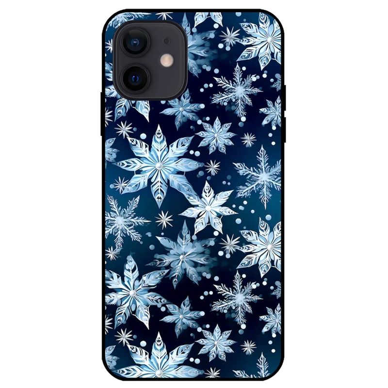 کاور مگافون طرح برف مدل 2824 مناسب برای گوشی موبایل اپل iPhone 12 mini                 