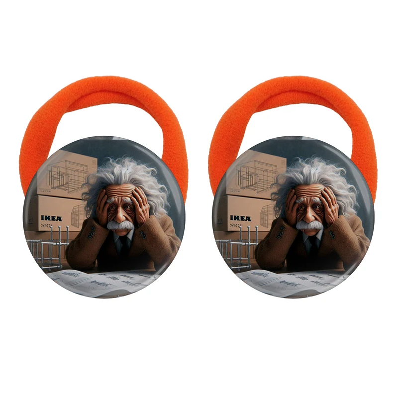 کش مو زنانه مدل آلبرت اینشتین کد S15094 بسته دو عددی