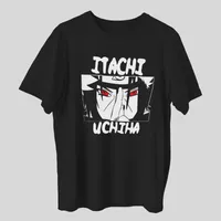 تی شرت آستین کوتاه مردانه مدل انیمه ای ناراتو شخصیت ایتاچی