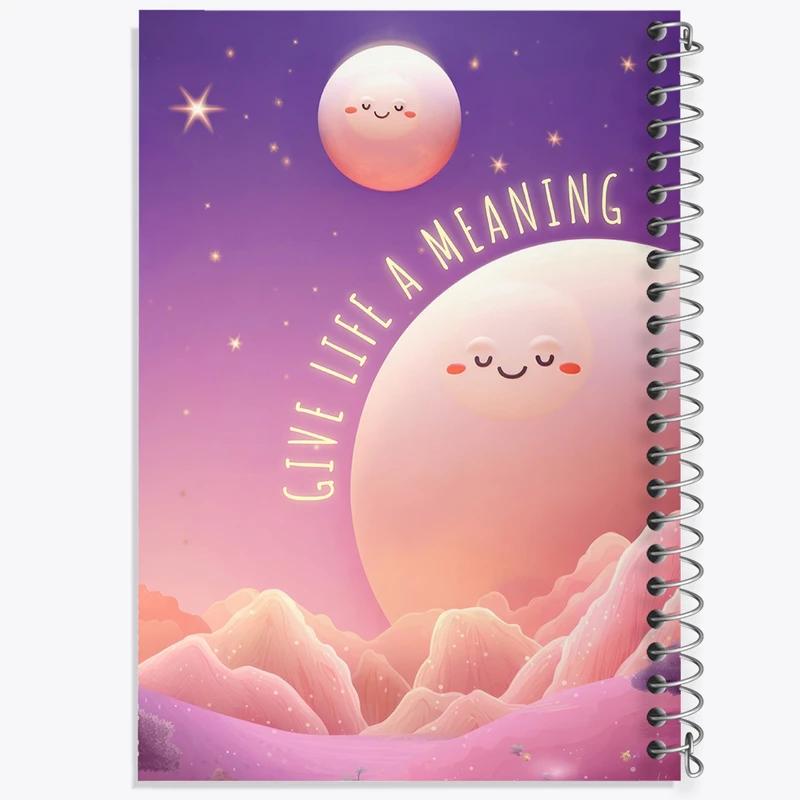 دفتر شطرنجی 50 برگ خندالو طرح Give Life A Meaning کد N2352