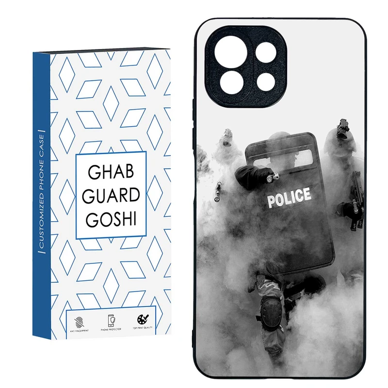 کاور قاب گارد گوشی طرح police کد TPU-136 مناسب برای گوشی موبایل شیائومی Mi11 Lite 4G / Mi 11 Lite 5G / 11 Lite 5G NE