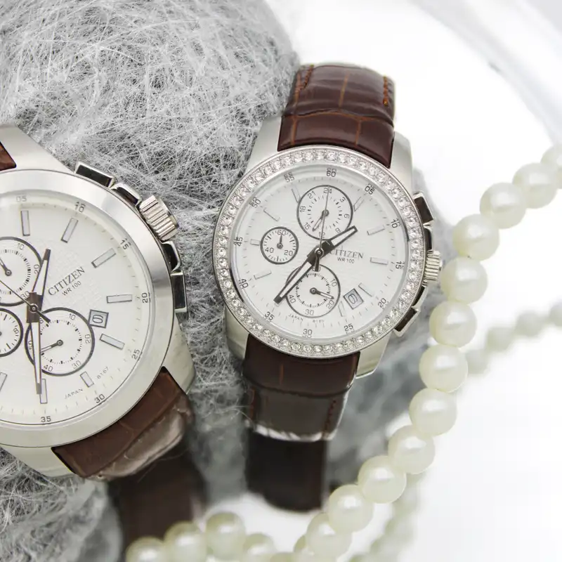 ست ساعت مچی عقربه ای زنانه و مردانه سیتی زن مدل 8167j