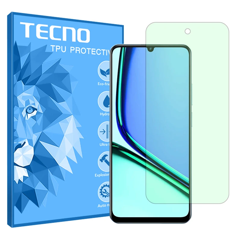 محافظ صفحه نمایش تکنو مدل گرین لایت مناسب برای گوشی موبایل ریملی Note 60