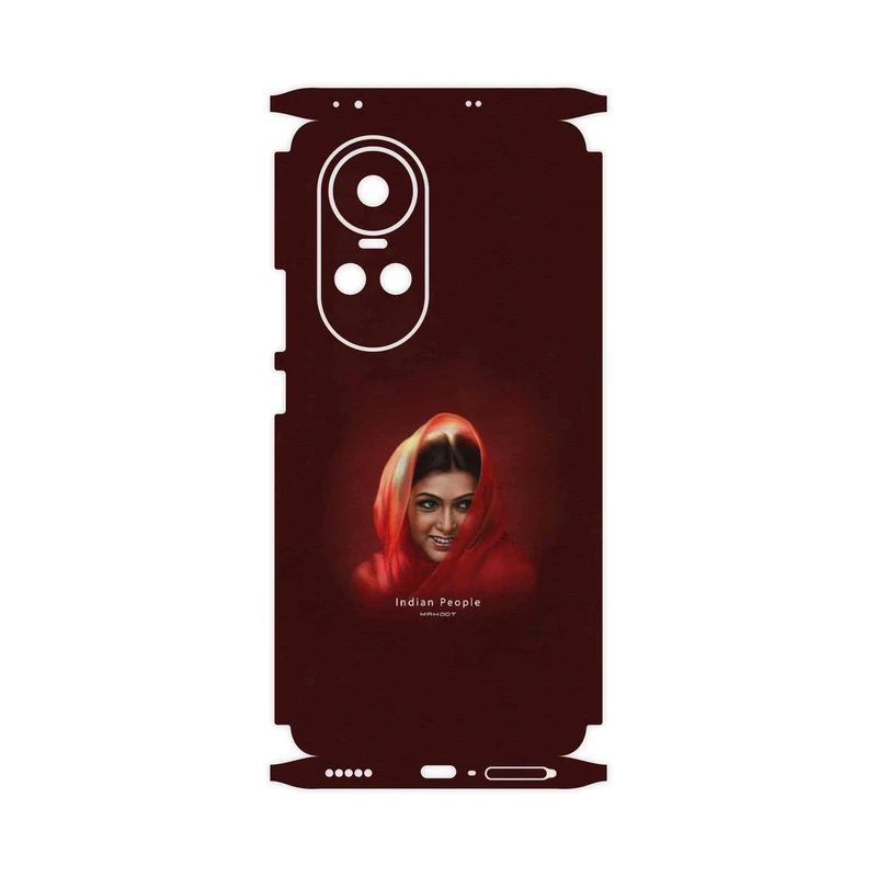 برچسب پوششی ماهوت مدل Portrait of an Indian Woman-FullSkin مناسب برای گوشی موبایل اپو Reno 10 5G