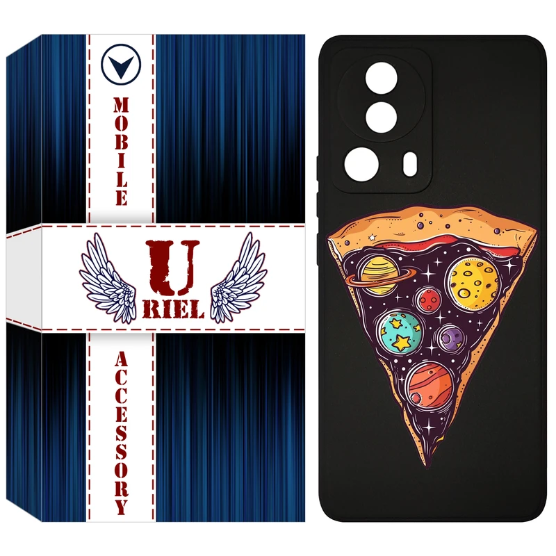 کاور یوریل مدل KSH کد 100 طرح پیتزای کهکشانی مناسب برای گوشی موبایل شیائومی 13 Lite