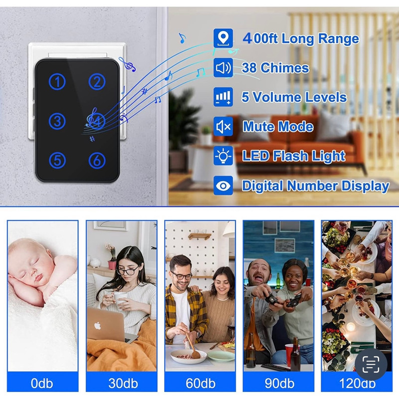 زنگ بی سیم مدل cc16bl