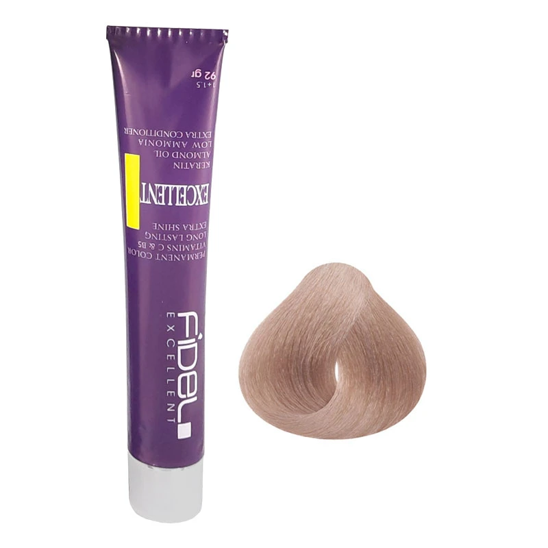 رنگ مو فیدل اکسلنت شماره 12/35 حجم 100 میلی‌لیتر رنگ بلوند بژ سوپر پلاتینه