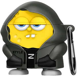 کاور والکری طرح Sponge bob مناسب برای کیس اپل ایرپاد 4 / 4ANC به همراه قلاب