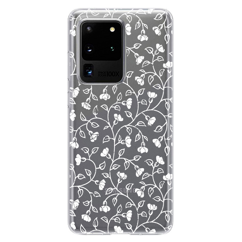 کاور مگافون طرح گل مدل C42-W مناسب برای گوشی موبایل سامسونگ Galaxy S20 Ultra       