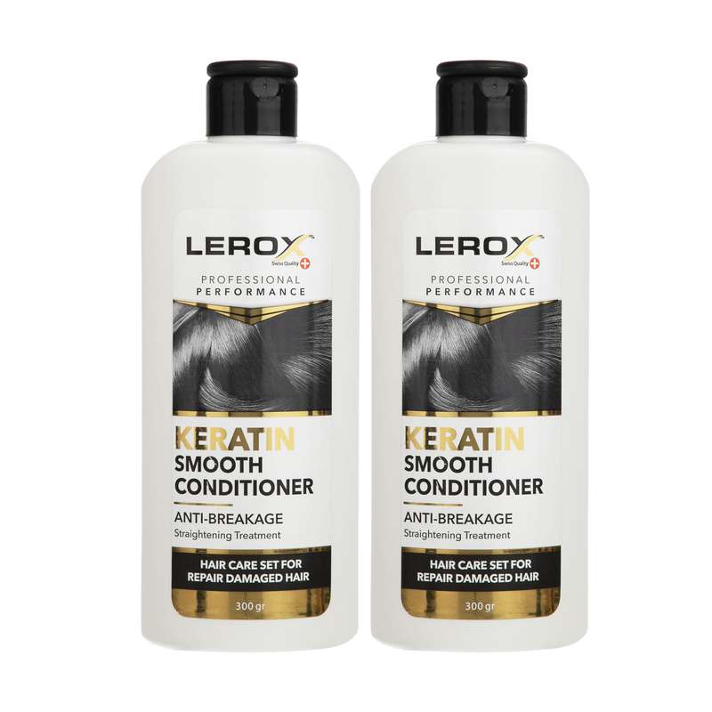 نرم کننده مو لروکس مدل کراتین حجم 300 میلی لیتر مجموعه 2 عددی نرم کننده مو لروکس مدل کراتین حجم 300 میلی لیتر مجموعه 2 عددی