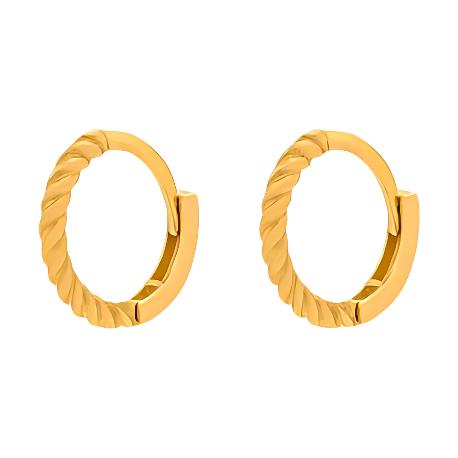 گوشواره کلیپسی طلا 18 عیار زنانه وی گالری مدل پیچ کد EC0045 -  - 2
