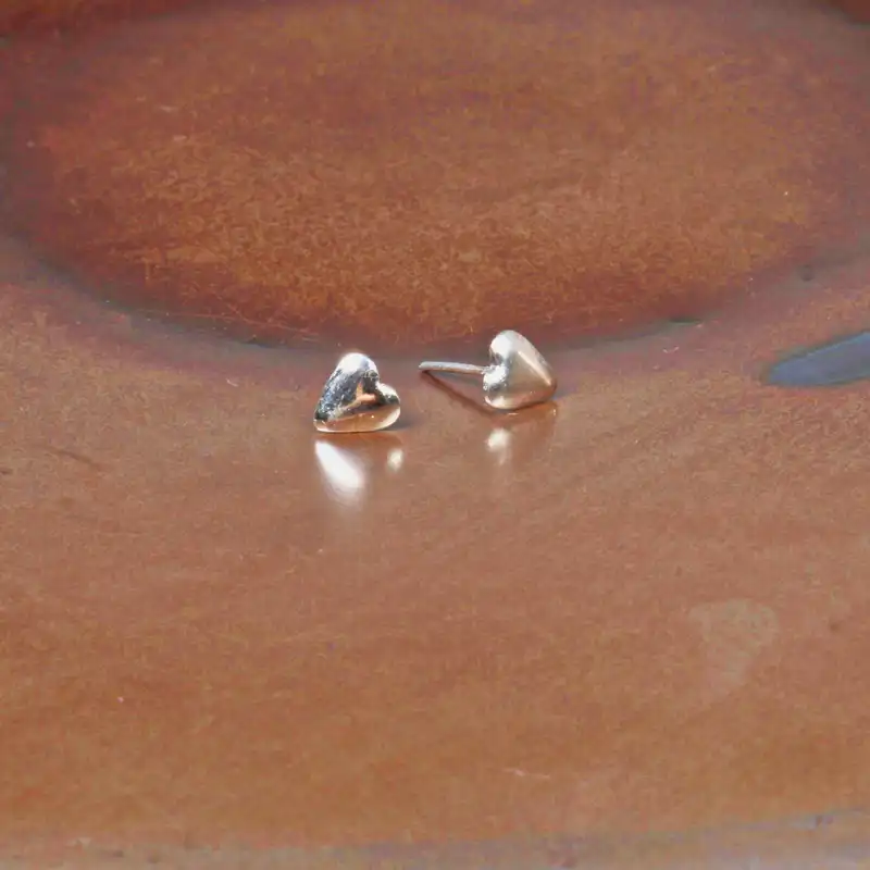 گوشواره نقره زنانه مدل قلب G003