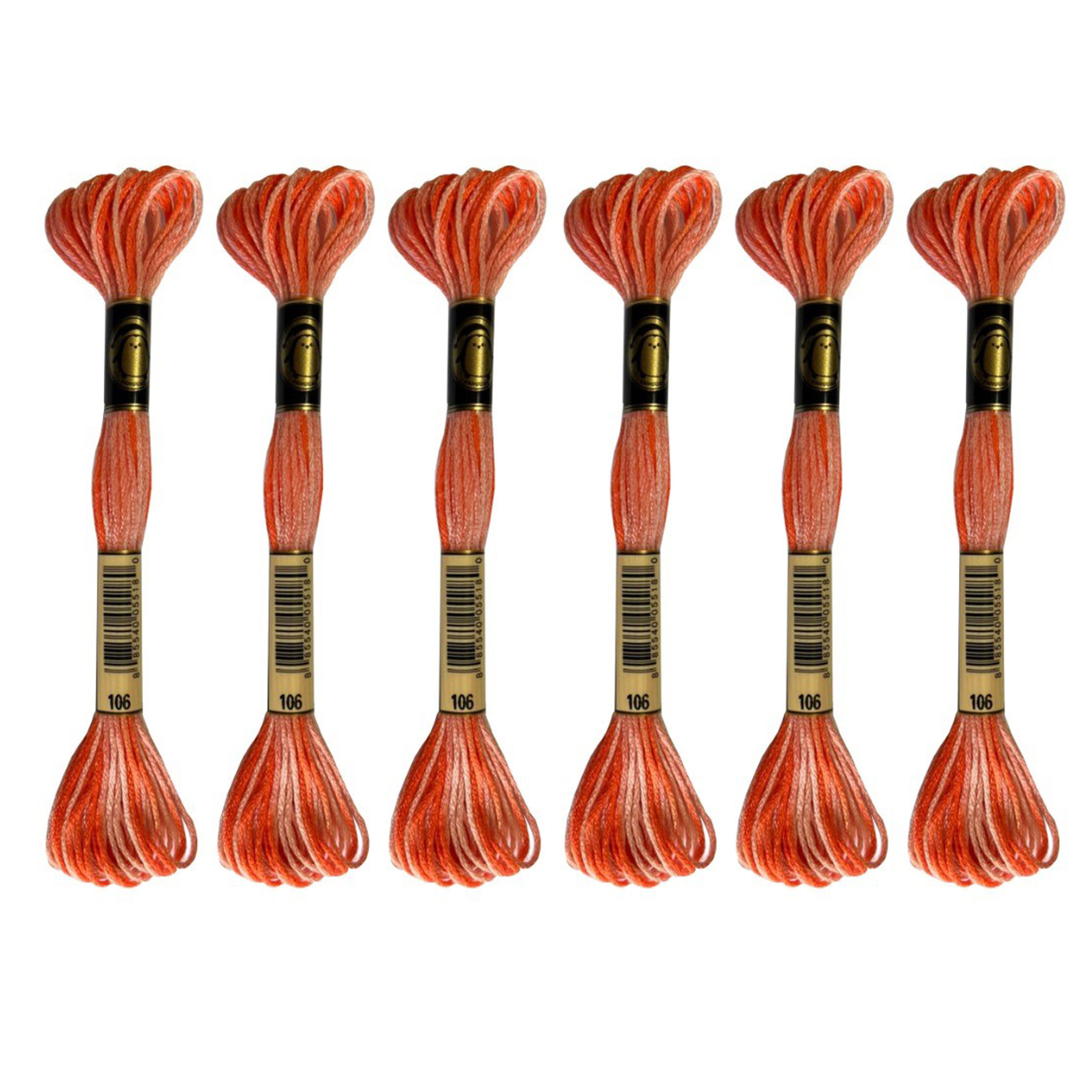 نخ گلدوزی پنگوئن مدل PNG-06 کد P-106 مجموعه 6 عددی