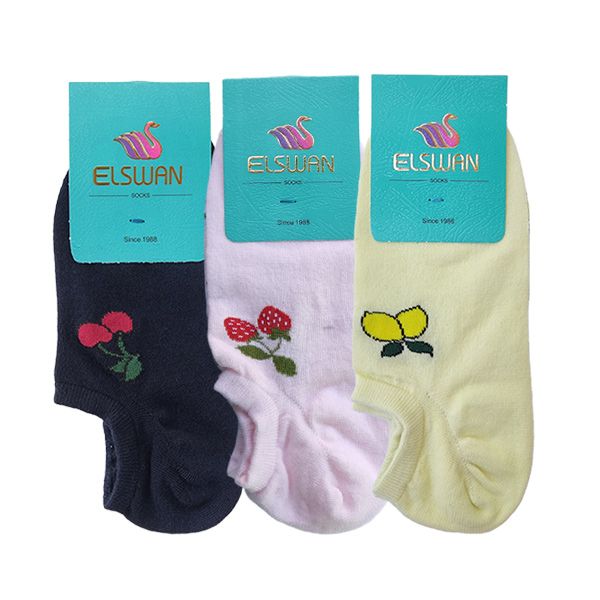 جوراب زنانه ال سون مدل میوه ای کد PH859 بسته 3 عددی -  - 3