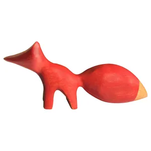 مجسمه چوبی طرح روباه کد FOX01
