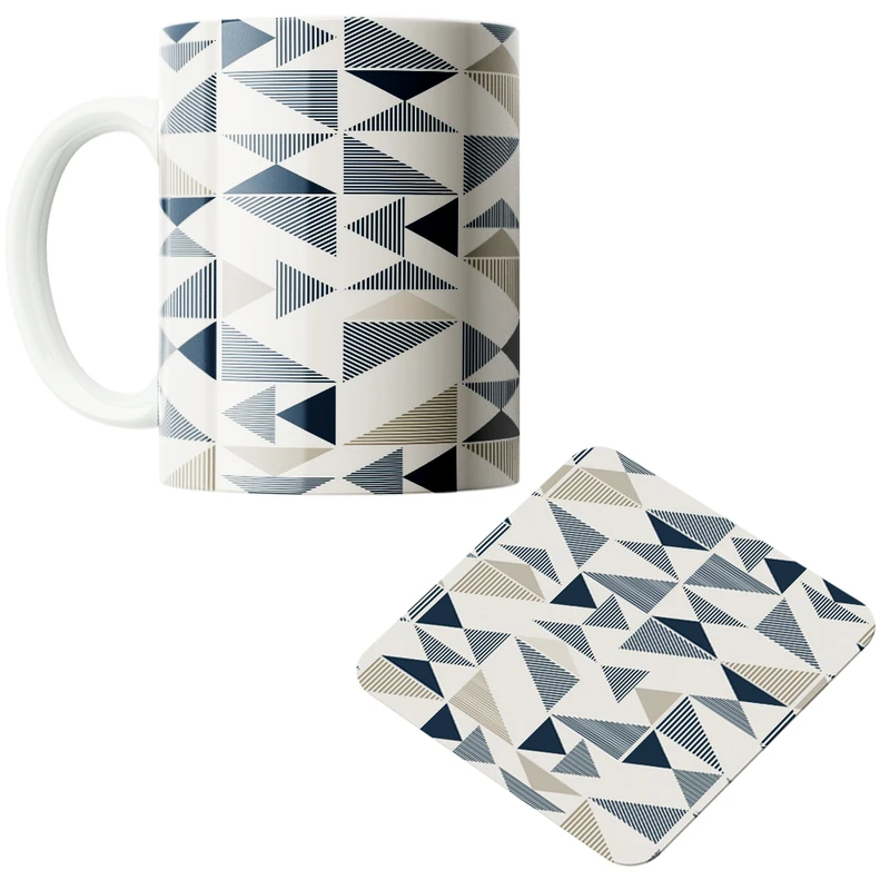 ماگ پاد آفرین مدل مینیمال کد z405 به همراه زیر لیوانی