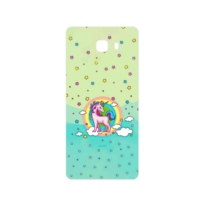 برچسب پوششی ماهوت مدل Rainbow unicorn adventure مناسب برای گوشی موبایل سامسونگ Galaxy C9 Pro