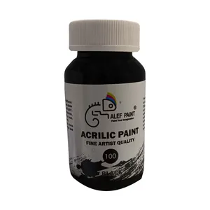 	 رنگ آکریلیک سیاه الف مدل ART وزن 250 گرم
