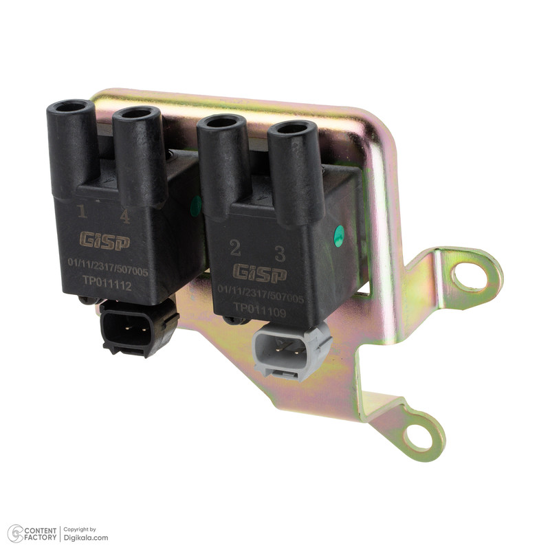 کوئل جی ای اس پی کد 507005 مدل دوبل 1 و 4 - 2 و 3 زیمنس به همراه براکت مناسب برای پراید