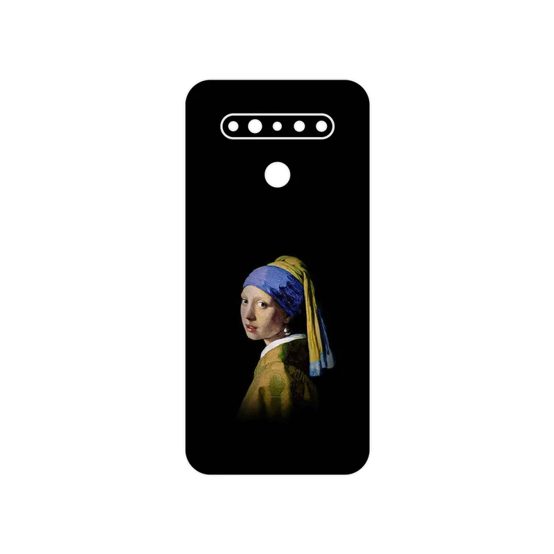 برچسب پوششی ماهوت مدل Girl with a Pearl Earring of Vermeer مناسب برای گوشی موبایل ال جی K41s