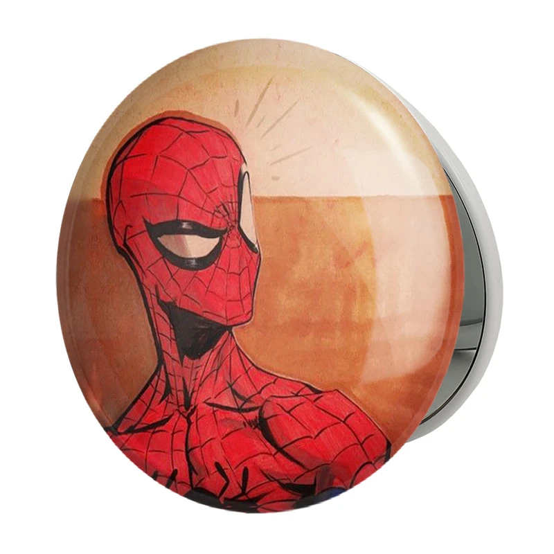 آینه جیبی خندالو طرح مرد عنکبوتی Spider Man مدل تاشو کد 2371 