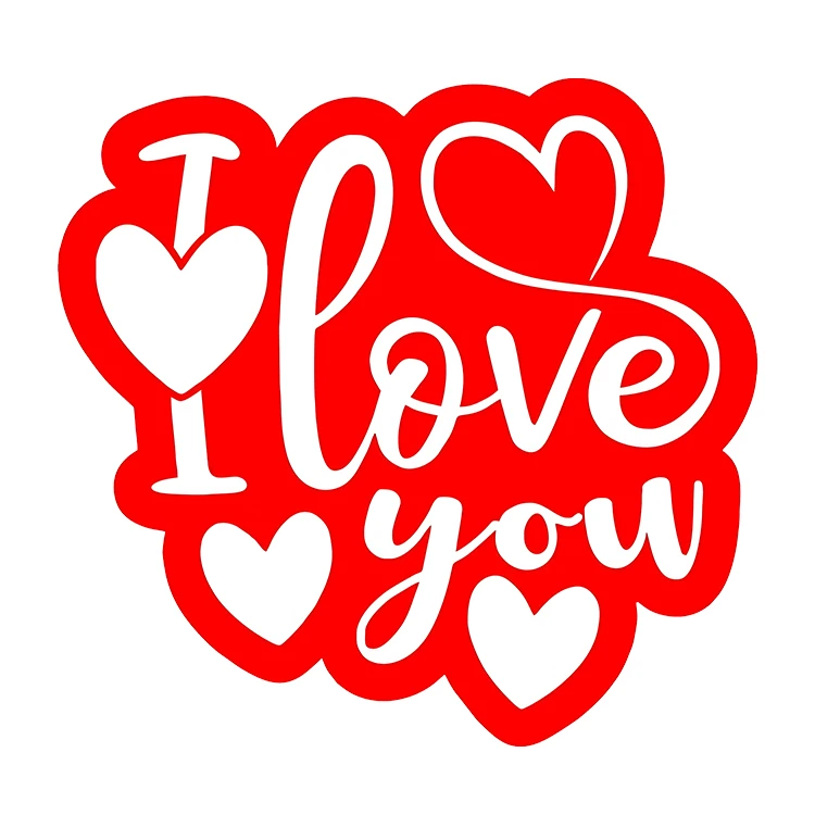 استیکر پارچه و لباس پاد آفرین مدل کارتونی عشق کد S5224