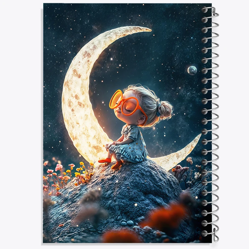 دفتر مشق 100 برگ خندالو طرح دخترانه کیوت کد F8228