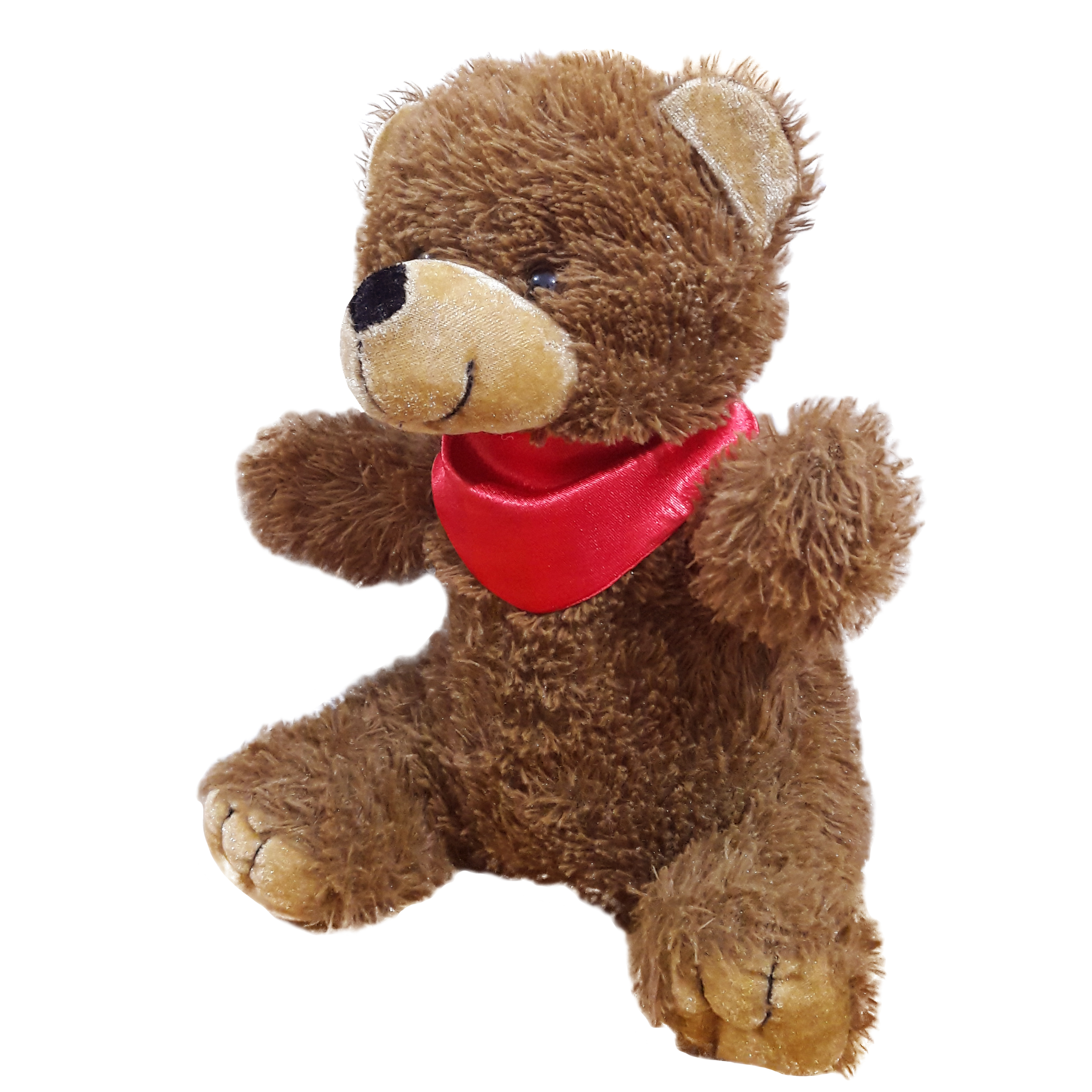 عروسک طرح خرس مدل دستمال گردن دار کد 553 ارتفاع 28 سانتی متر