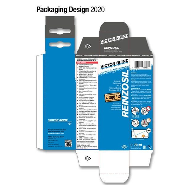 چسب مدل +300 Reinzosil حجم 70 میلی لیتر بسته بیست عددی