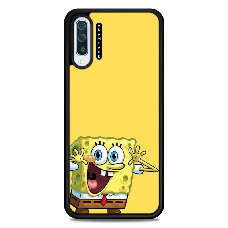 کاور آکام مدل AMC-WSGA50-SPONGE BOB11 مناسب برای گوشی موبایل سامسونگ Galaxy A50