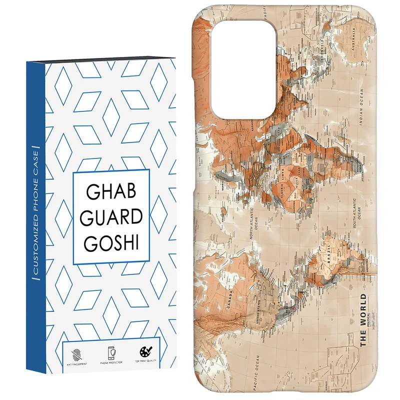 کاور قاب گارد گوشی طرح نقشه کد Dimo-081 مناسب برای گوشی موبایل شیائومی  Redmi 10 