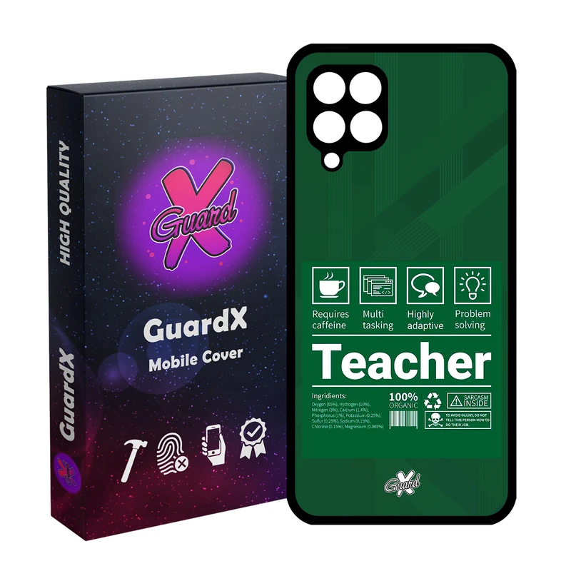 کاور گارد ایکس طرح معلم مدل Glass10537 مناسب برای گوشی موبایل سامسونگ Galaxy A12/M12/F12