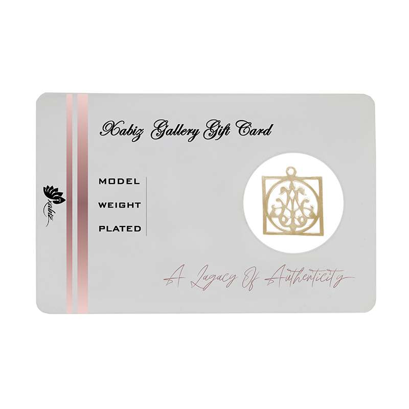 شمش نقره ژابیز مدل اسلیمی مربع h42