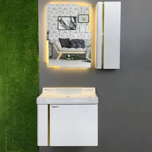 ست کابینت و روشویی مدل 0103 به همراه باکس و آینه بک لایت