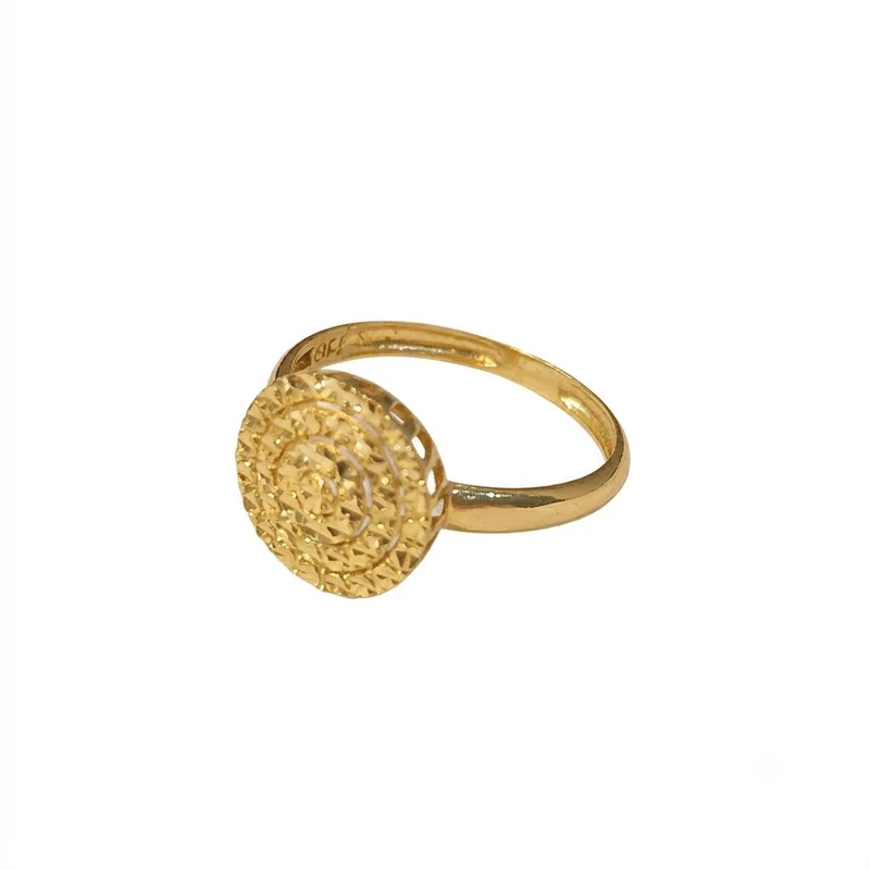 انگشتر طلا کم اجرت 18 عیار زنانه سین سان مدل M196 سایز 57