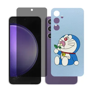 Glass Together model Privacy Screen Protector Suitable for Samsung Galaxy S23 FE Mobile Phone with Back cover sticker