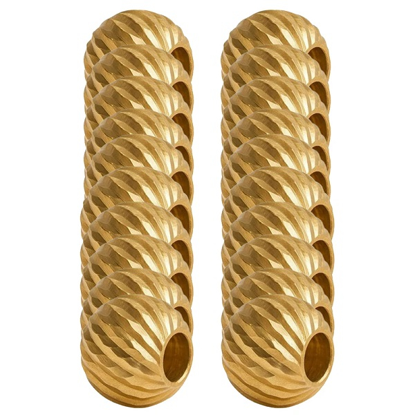 طلا گرمی 18 عیار کاج گلد گالری مدل گوی البرنادو بسته 20 عددی