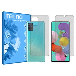 Matte tecno screen protector, HyMTT model, suitable for Samsung Galaxy A51 mobile phone, along with the phone back protector