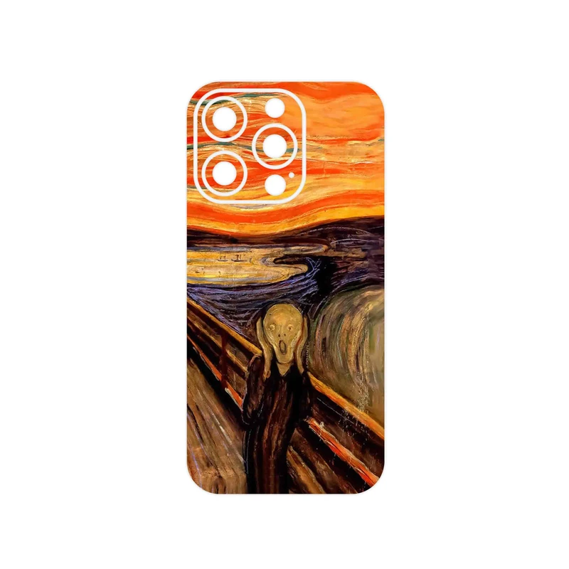 برچسب پوششی ماهوت مدل The Scream of Munch مناسب برای گوشی موبایل اپل iPhone 14 Pro