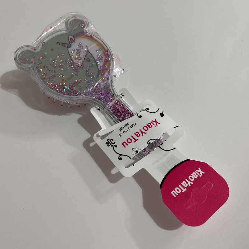 برس کودک مدل آکواریومی فانتزی طرح یونیکورن چشم بسته