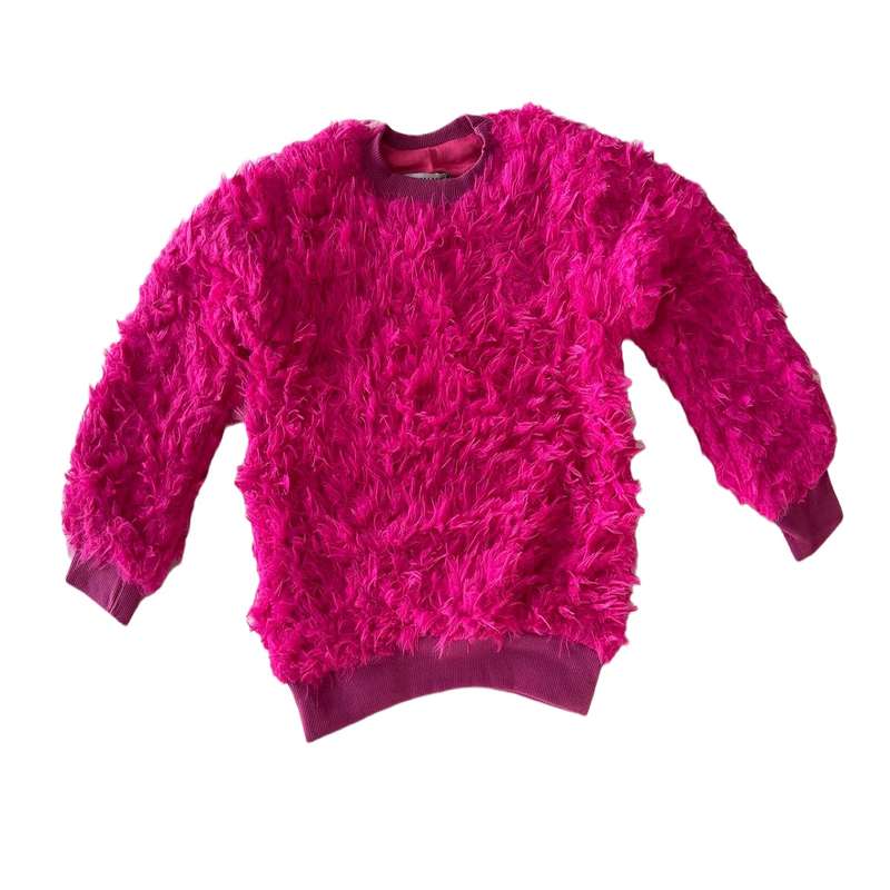 سویشرت دخترانه مدل خز رنگ صورتی