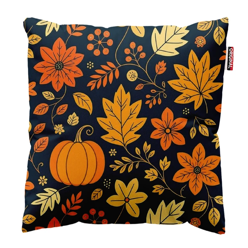 کوسن پاد آفرین طرح برگ و پاییز سایز 30*30 سانتی متر کد 776