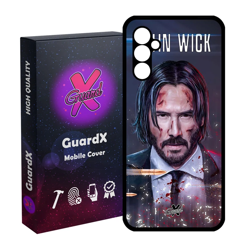 کاور گارد ایکس طرح John Wick مدل Glass10145 مناسب برای گوشی موبایل سامسونگ Galaxy A24/A24 4G/M34 5G