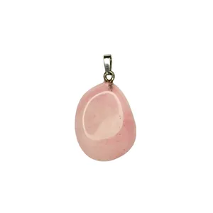 آویز گردنبند زنانه و مردانه مدل رزکوارتز کد A_M24