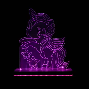 چراغ خواب اتاق کودک مدل یونیکورن کد 104